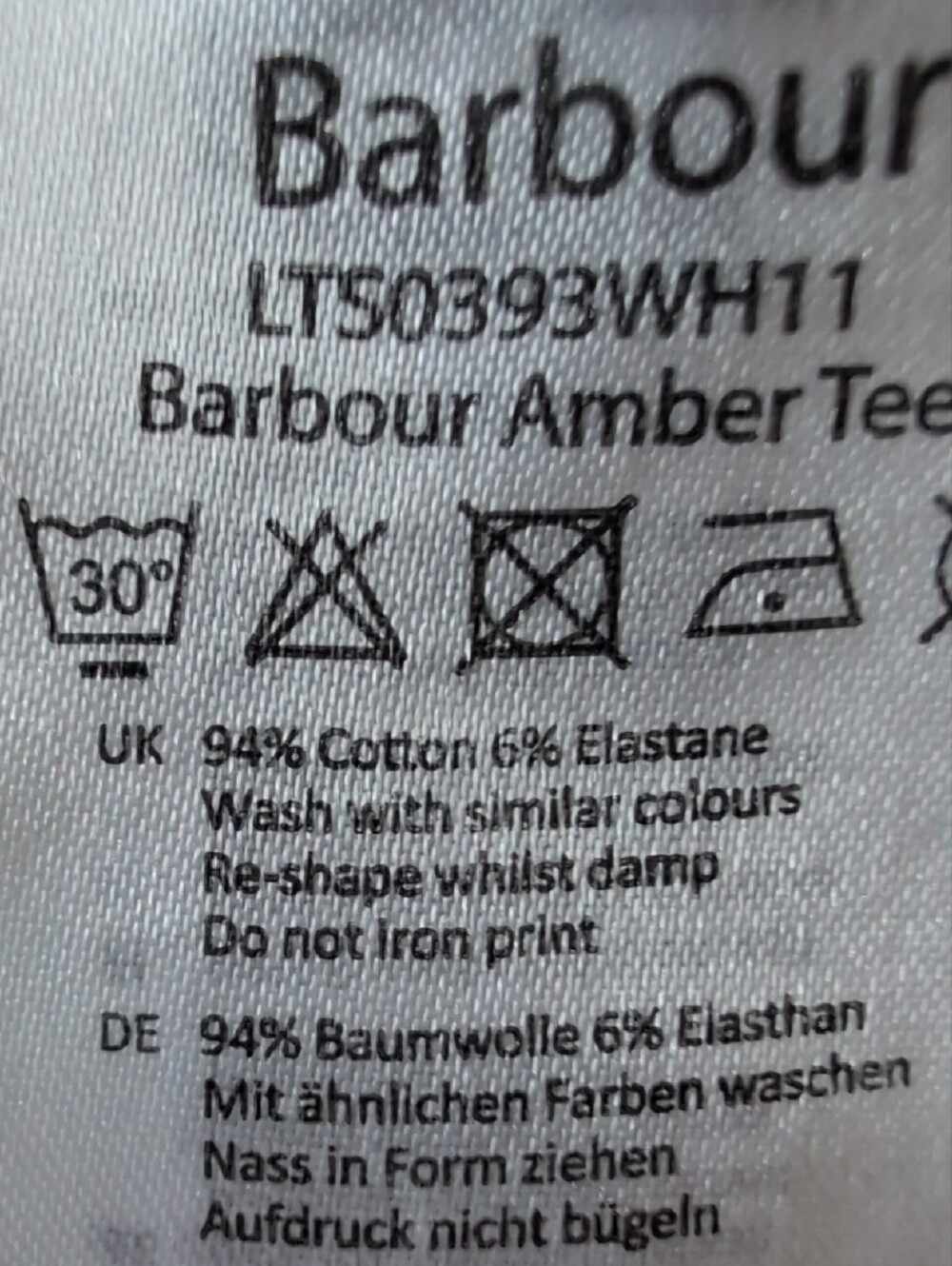 Barbour White Tee with Multicolor Beach Seagull Graphic - Picture 8 of 8